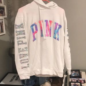 Pink sparkly hoodie